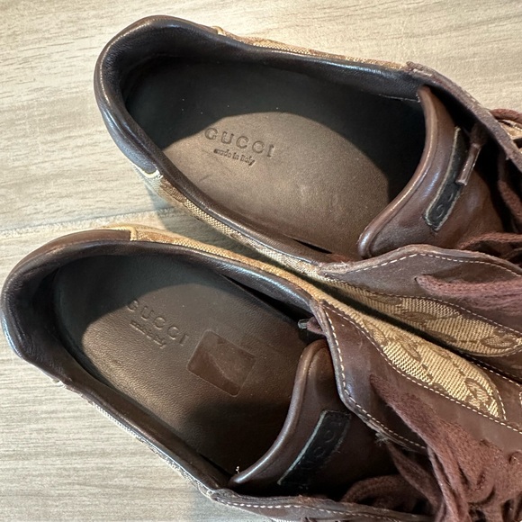 Gucci Brown and Beige Men's Sneakers - Picture 10 of 10